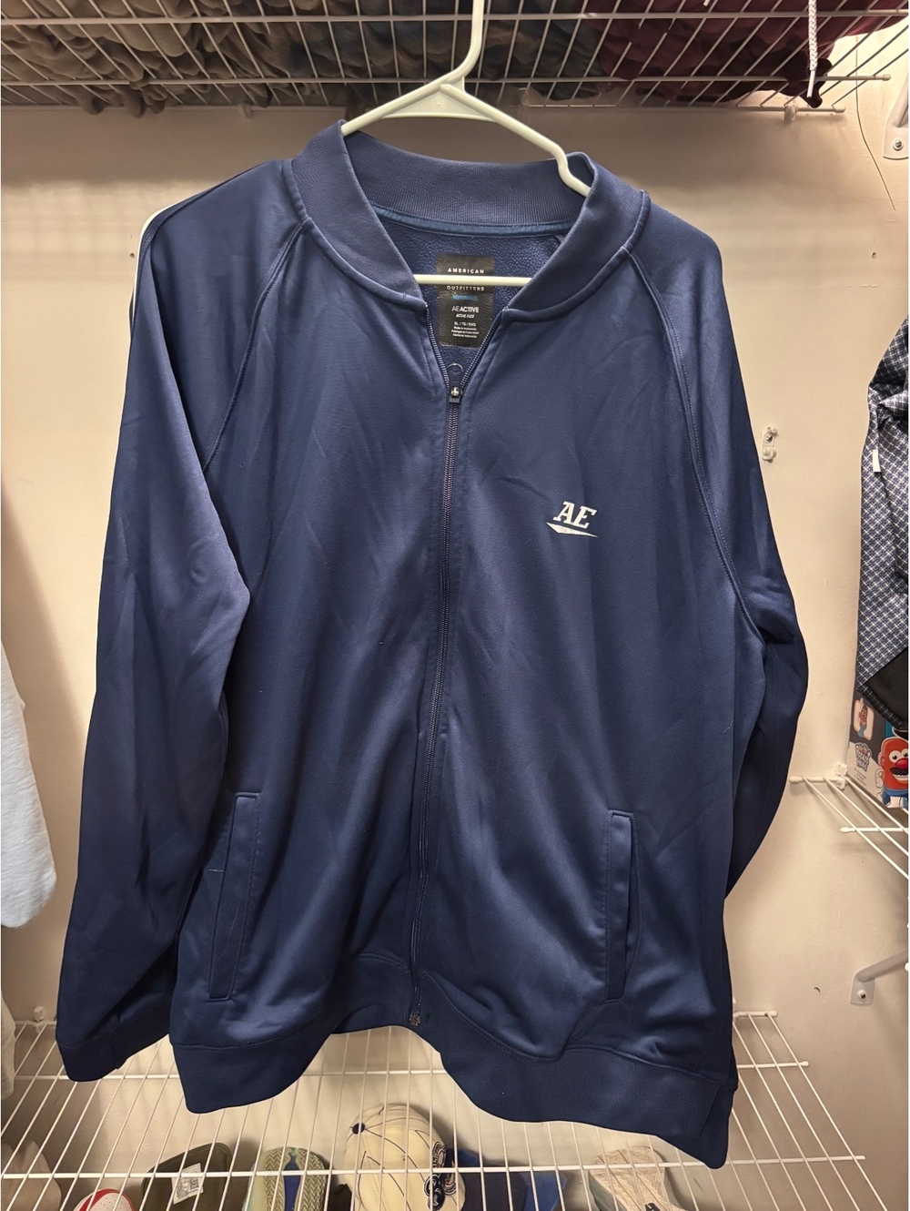 American Eagle AE Active Flex Navy Blue Track Jacket XL